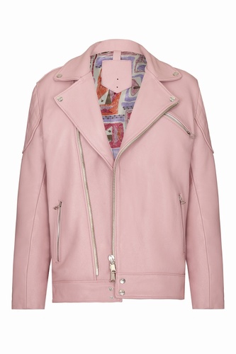 Howard Hughes Pink Leather Jacket